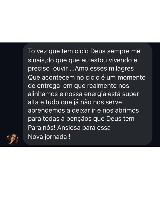Depoimento de aluna sobre o Ciclo Vida Abundante
