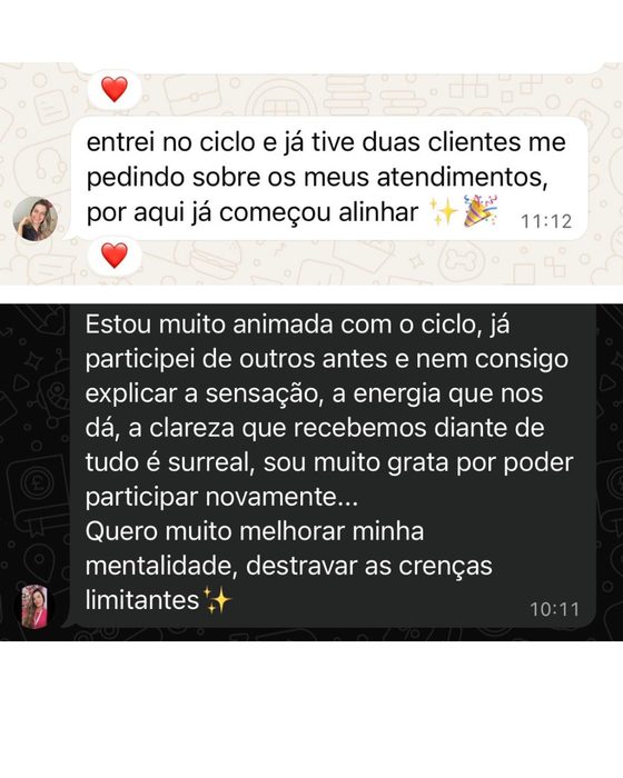 Depoimento de aluna sobre o Ciclo Vida Abundante